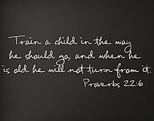 Train A Child He Will Not Turn Wall Decals   