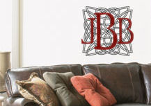 Celtic Background Monogram | Wall Decals