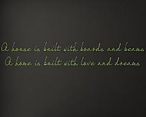 Home Love & Dreams Wall Decals   