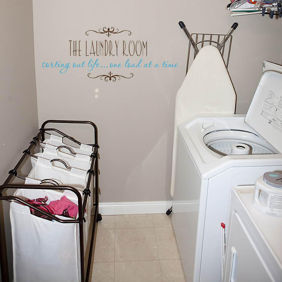 One Load At A Time Laundry Room Wall Decals 