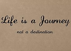 Cursive Life Journey Wall Decals   