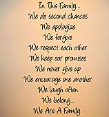 In This Family Angelina Wall Decals  