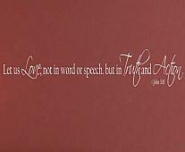 Love Truth Action Wall Decals  