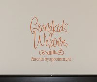 Grandkids Welcome | Wall Decals