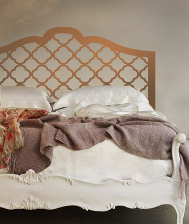 Quatre Foil Headboard Decal