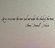 Let Us Cross Over The River Wall Decals  