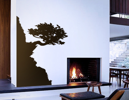 Cliff Side Bonsai Decal