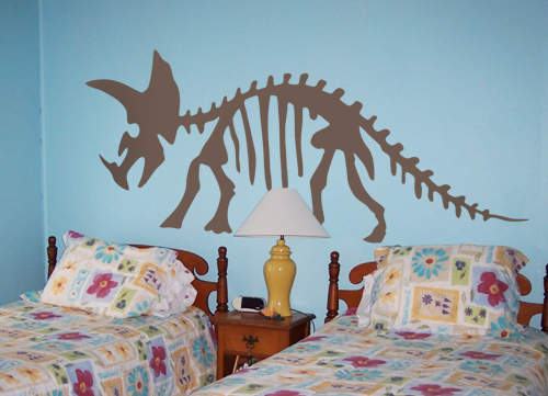 Triceratops Skeleton Decal