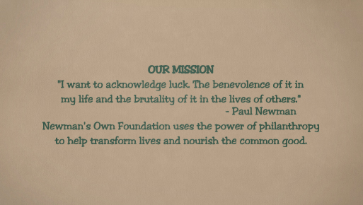 Newman's Own Mission Decal