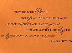 May The Lord Bless You Wall Decals  