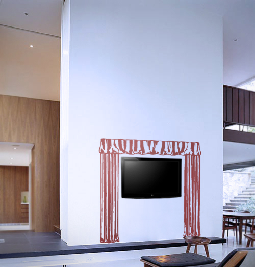 Theatre Curtains Decal