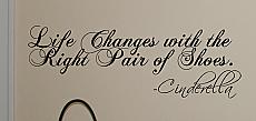 Life Changes Shoes | Wall Decals