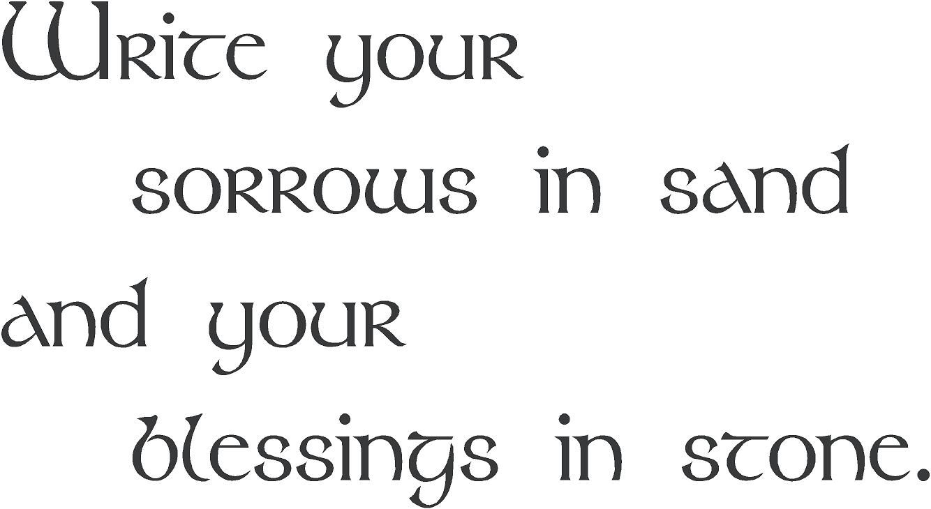 Carve Your Blessings | Wall Decals