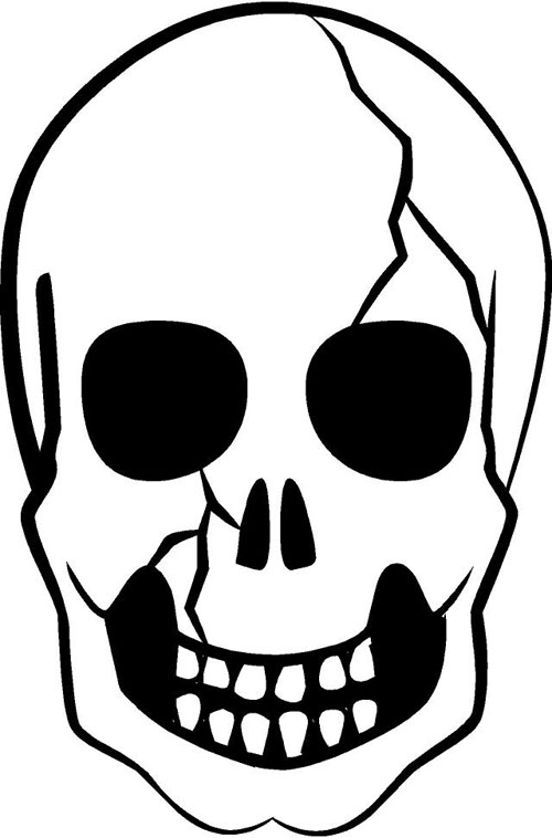 Scary Skull Halloween Decals Trading Phrases