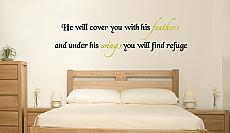 Under His Wings Wall Decal