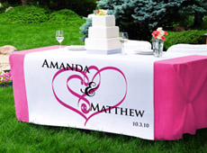 Wedding Reception Table Runners