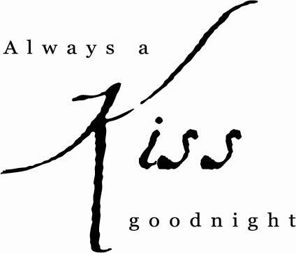 Always a Kiss Goodnight | Wall Decals