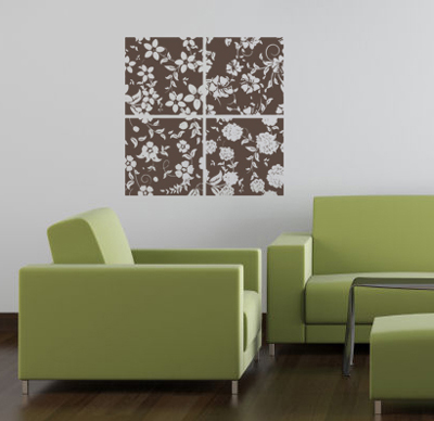Floral Blocks | Wall Decals