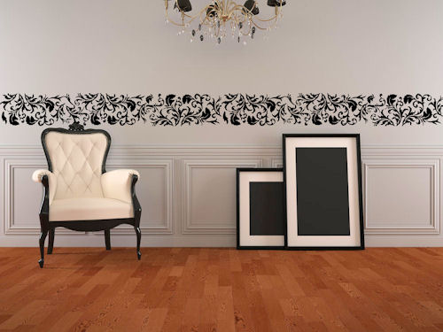 Add a Wall Decal Border to Give a Room Classic Appeal
