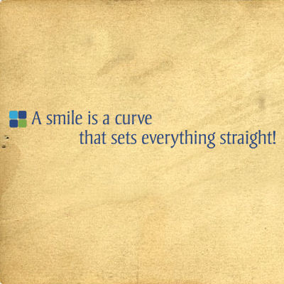A Smile Is A Curve Logo Wall Decals  