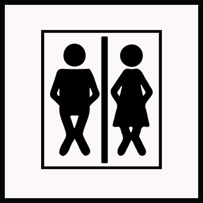 Restroom Sign II | Wall Decals 