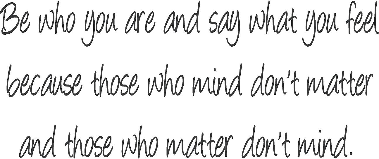 Be Who You Are | Wall Decals