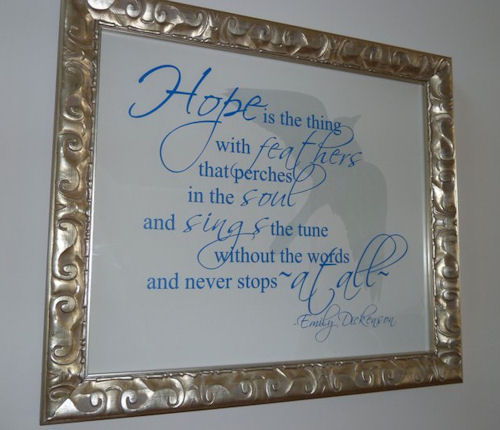 famous quotes on hope. Hope With Feathers | Wall