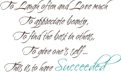 To Have Succeeded | Wall Decals