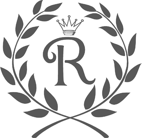 Wreath and Crown Monogram | Wall Decals