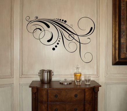 Swirl Dot Embellishment IV Wall Decals