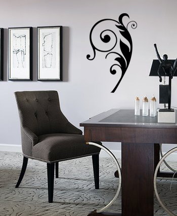 Fancy Feather Embellishment | Wall Decals 