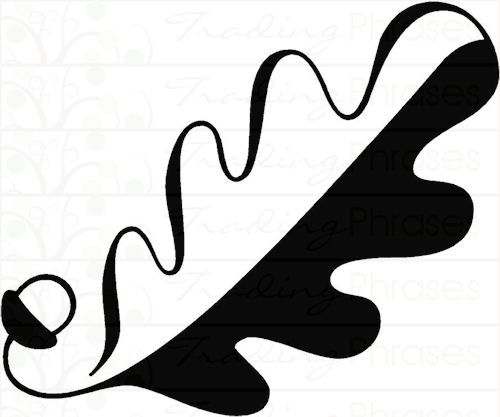 White Oak Leaf Embellishment | Wall Decals