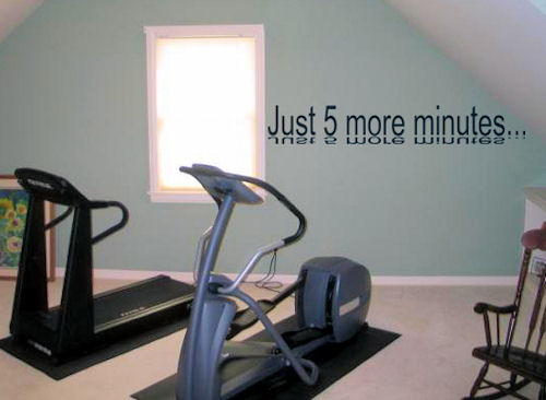Just 5 More Minutes | Motivation Wall Decals