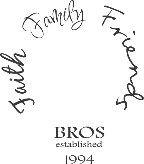 Faith Family Friends Established | Wall Decals