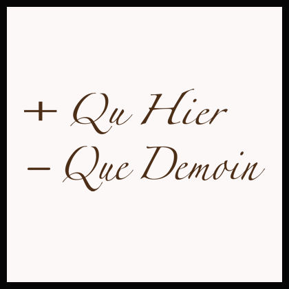 Qu Hier Que Demoin Wall Decals 