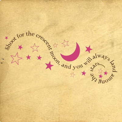 Shoot For The Crescent Moon | Wall Decals  