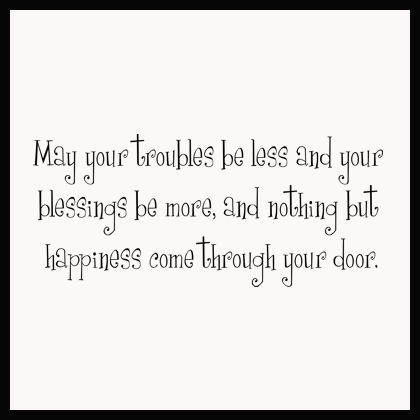 Troubles Less Blessings More Wall Decals  