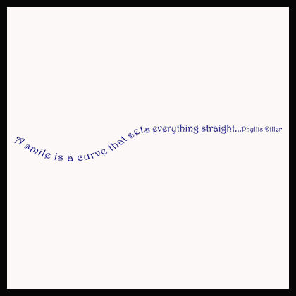 A Smile Is A Curve Sets Straight Wall Decals   