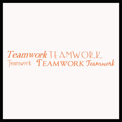 Teamwork Decals  