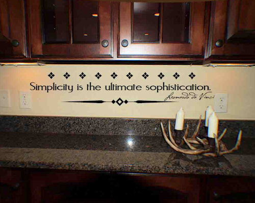 Simplicity Sophistication | Wall Decals