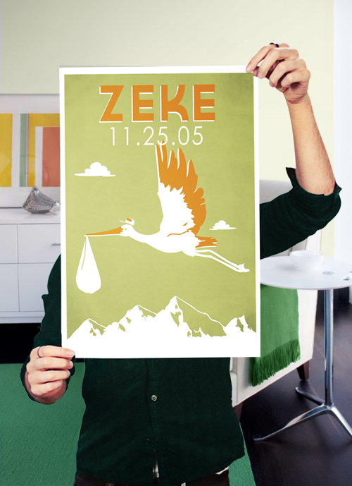 Stork Print