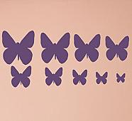 Butterflies Large To Small Wall Decals  