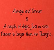 Always Forever & Couple Of Days Wall Decals   