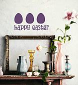 Happy Easter Eggs Wall Decals  
