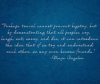 Maya Angelou Travel Wall Decals   