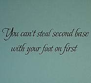 Can't Steal Second Wall Decals 