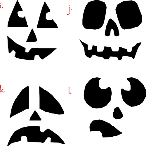 Pumpkin Faces III | Halloween Decals