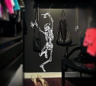 Dancing Skeleton Large Wall Decal