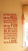 In This Home Rectangle Wall Decal