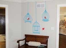 Birdcage Bird Wall Decal